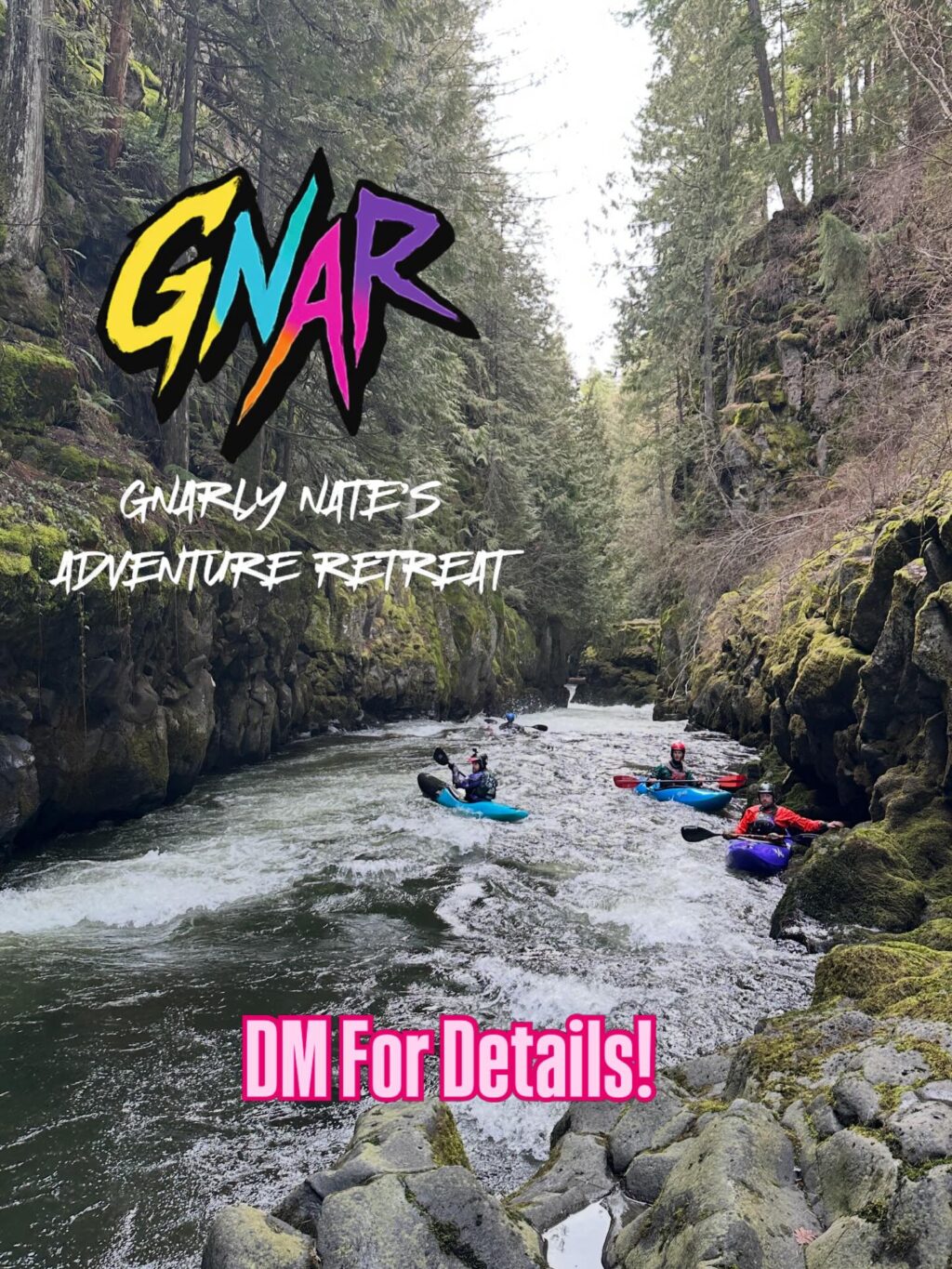 Ready for the best whitewater trip of your life?! This is it! All-inclusive, week-long trips based in White Salmon, WA. We’re booking Spring 2027 trips now. DM for details! #gnarlynatesadventureretreat #whitewaterkayaking #gorgelife #beatering #columbiagorge