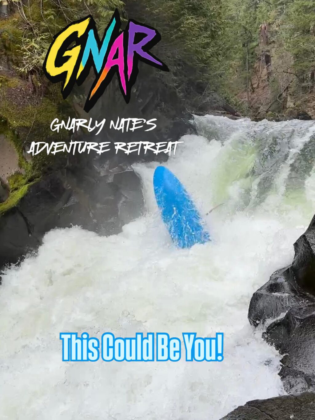 Ready for the best whitewater trip of your life?! This is it! All-inclusive, week-long trips based in White Salmon, WA. We’re booking Spring 2027 trips now. DM for details! #gnarlynatesadventureretreat #whitewaterkayaking #gorgelife #beatering #columbiagorge