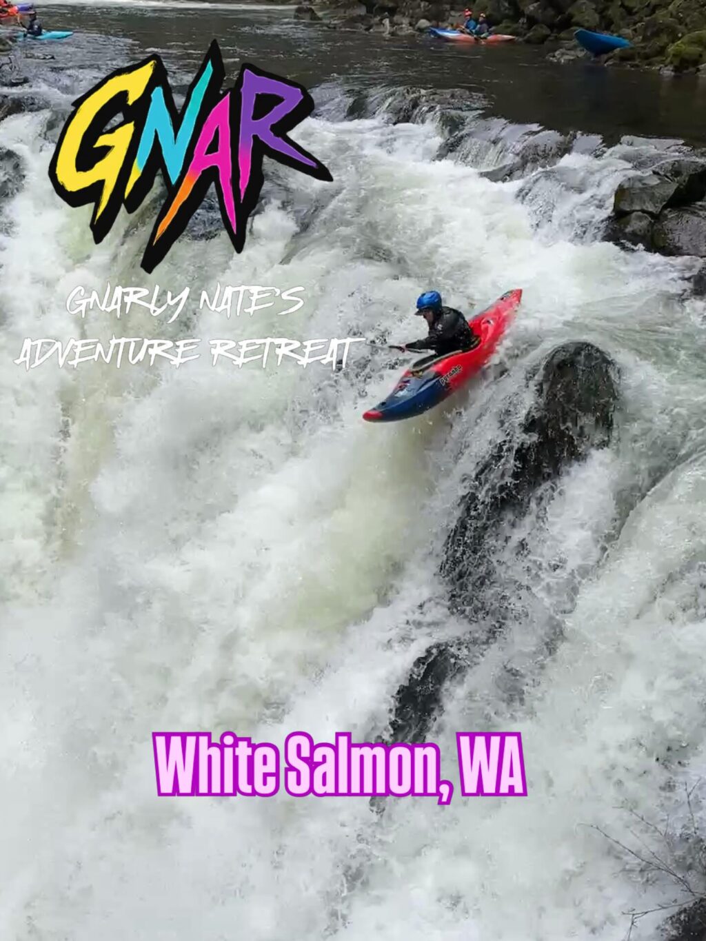Ready for the best whitewater trip of your life?! This is it! All-inclusive, week-long trips based in White Salmon, WA. We’re booking Spring 2027 trips now. DM for details! #gnarlynatesadventureretreat #whitewaterkayaking #gorgelife #beatering #columbiagorge